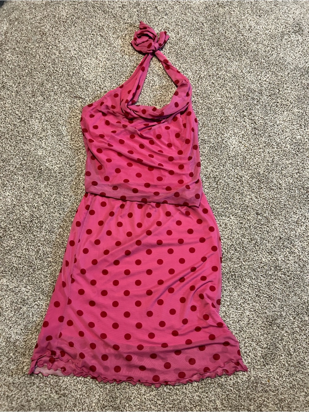 Pink and Red Polka Dot Set XL